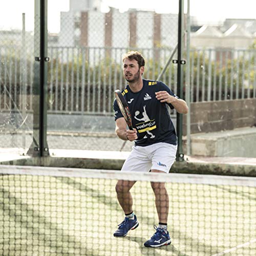 Barcelona Padel Tour | Camiseta Manga Corta Técnica Vueling Cup Hombre | Estampación Especial de Pádel | De Tacto Suave y Secado Rápido | Ropa Deportiva Azul Marino L