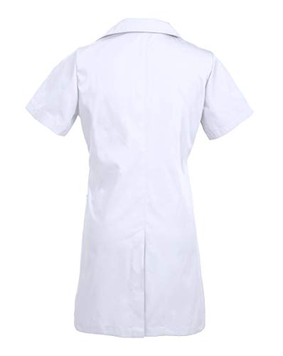 Bata de Laboratorio Manga Corta, Abrigo de Mujer