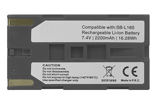 Batería 2200mAh para Samsung SB-L160 / SC-L860, L870, L901, L907, W87, W97. / VP-L520, L530, L800, W70, W80. - Ver Lista!