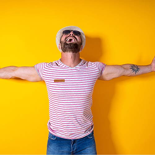 Baven 120 Pcs Etiqueta de Cuero de La PU Etiquetas de Costura Duraderas Decoración de Ropa Hecha a Mano con Agujeros de Costura, Accesorios de Costura para Diy Ropa, Sombreros, Bolsos