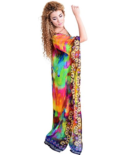 Bayside Barcelona españa Vestido de baño de Traje de baño de Verano Kimono Largo Kaftan de impresión Digital de Las Mujeres