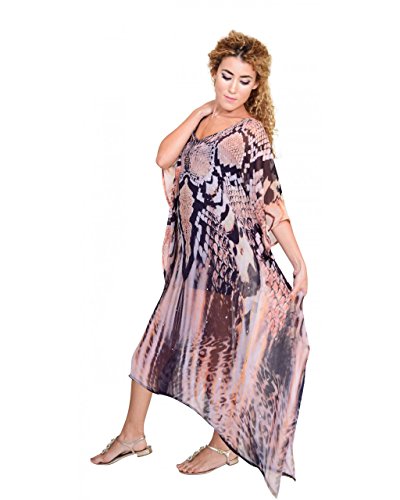 Bayside Barcelona españa Vestido de baño de Traje de baño de Verano Kimono Largo Kaftan de impresión Digital de Las Mujeres Negro