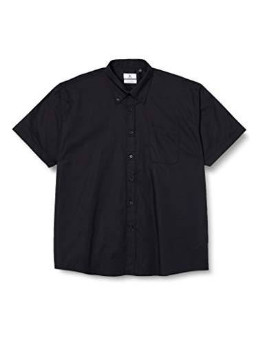 B&C - Camisa Oxford de manga corta informal para hombre