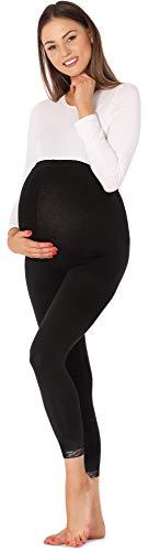 Be Mammy Mallas Leggins Premamá 7/8 BE20-262(Negro,XL)