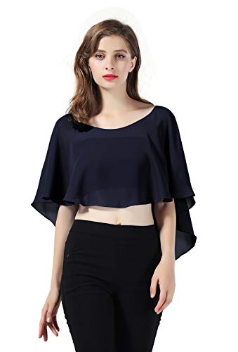 BEAUTELICATE Chal Estola de Gasa Mujer Capa Bolero para Fiesta Boda Novia 25 Colores