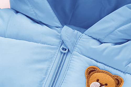 Bebé Mono con Capucha Invierno Pelele Algodón Mameluco Traje de Nieve 6-12 Meses