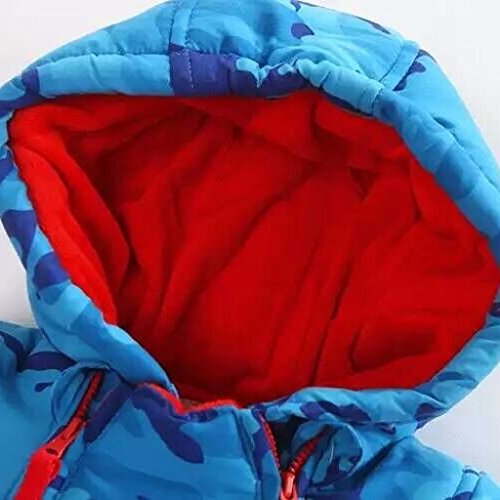 Bebé Traje de Nieve Niño con Capucha Mameluco Cremallera Frontal (9-12 Meses)