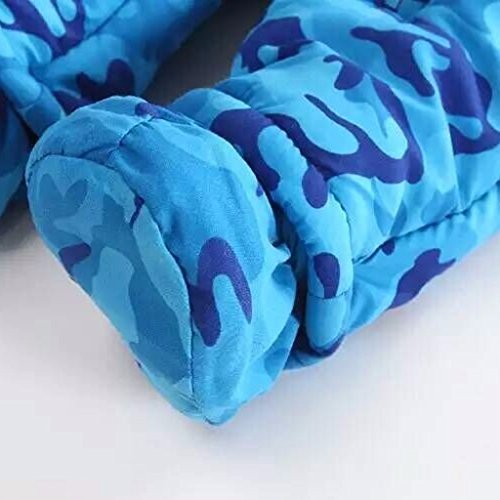 Bebé Traje de Nieve Niño con Capucha Mameluco Cremallera Frontal (9-12 Meses)