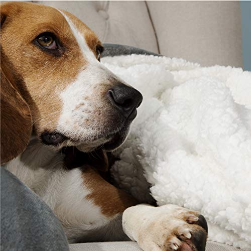 Bedsure Manta Reversible de Franela/Sherpa 150x200cm - Manta para Cama 90 de 100% Microfibra Extra Suave - Manta de Felpa Gris