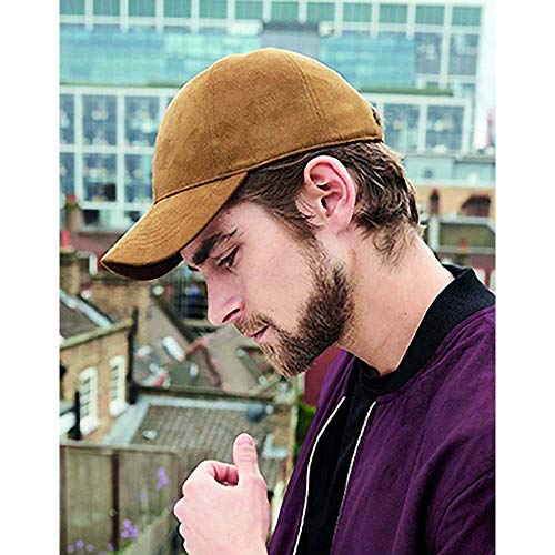 Beechfield Gorra de ante unisex (One size/Negro)