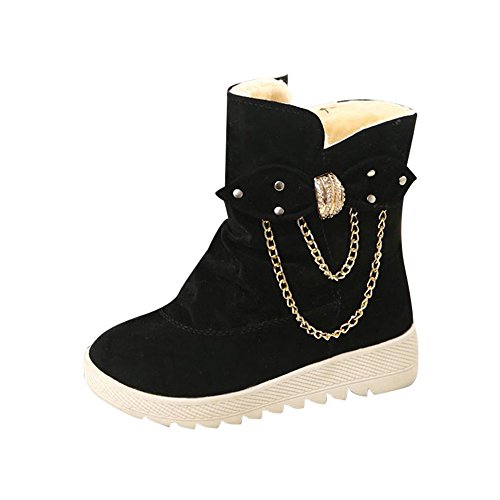 Beladla Botas De Mujer Invierno Nieve Invierno Ocio Arco Nieve Botas Navidad Zapatos De Plataforma Mantener Caliente Botas De Nieve Zapatos De Mujer