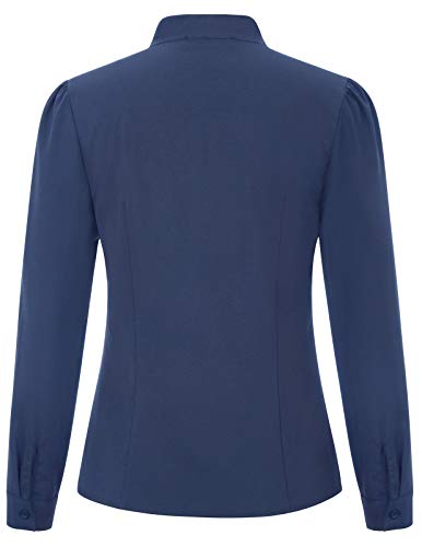 Belle Poque Blusas Azules Blusas Otoño Mujer Blusas para Mujer Elegantes BP2023-4 XL