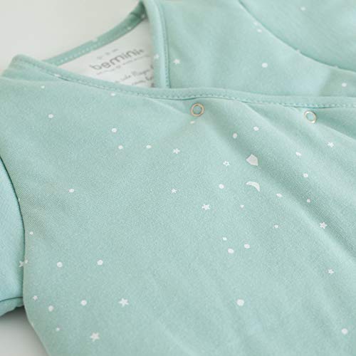 BEMINI - Saco de Dormir Magic Bag con Mangas Colección Frizy Verde de Gris 3/9 Meses 70 cm De Pady Jersey Temporada de Invierno