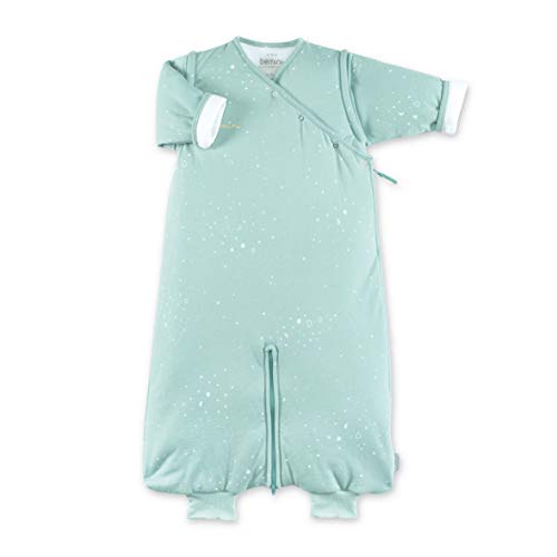 BEMINI - Saco de Dormir Magic Bag con Mangas Colección Frizy Verde de Gris 3/9 Meses 70 cm De Pady Jersey Temporada de Invierno