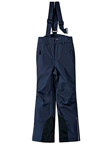 BenBoy Pantalones de Esquí para Niños Montaña Pantalones de Nieve Impermeables Invierno Deportes Niñas Niños Pantalones Trekking Escalada,KZ2216-Darkblue-152