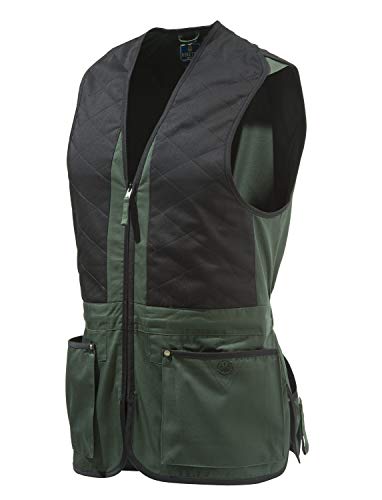 BERETTA Schießweste Universal für Herren Damen, Grün/Schwarz, Trap und Skeetweste Chaleco de Tiro, Unisex Adulto, Verde y Negro, Large