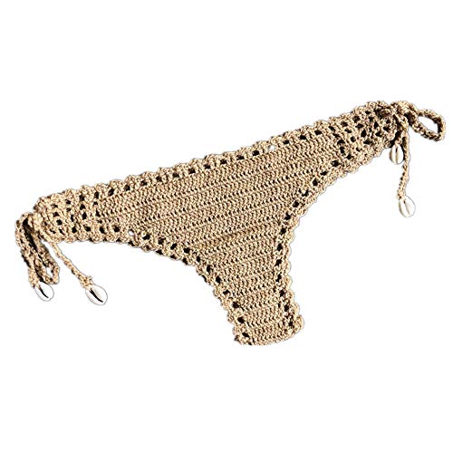 Berimaterry Bikini Estilo Crochet para Mujer Conjunto de Punto de baño Traje de baño Ropa de Playa Push up Que Hace Punto del Traje de baño Bohemio Atractivo del bikiníMujeres del Verano fijado