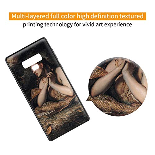 Berkin Arts Jacopo Tintoretto para Samsung Galaxy Note 9/Caja del teléfono Celular de Arte/Impresión Giclee UV en la Cubierta del móvil(Messina Riposoituida A Espana)