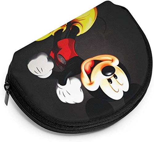 Bernice Winifred Ca-rtoon M-Ickey Mouse Coin Purse para mujer Shell Storage Bolsas de cosméticos para lápiz labial Keys Coins5-Black