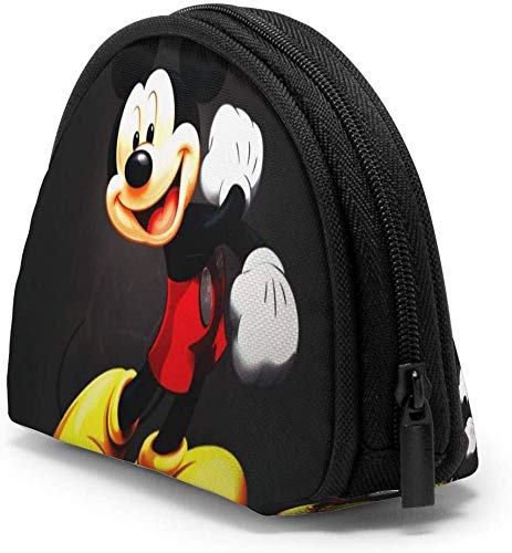 Bernice Winifred Ca-rtoon M-Ickey Mouse Coin Purse para mujer Shell Storage Bolsas de cosméticos para lápiz labial Keys Coins5-Black