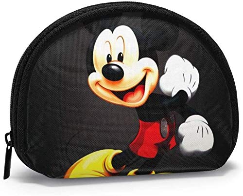 Bernice Winifred Ca-rtoon M-Ickey Mouse Coin Purse para mujer Shell Storage Bolsas de cosméticos para lápiz labial Keys Coins5-Black