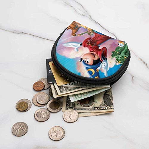Bernice Winifred Ca-rtoon M-Ickey Mouse Coin Purse para mujer Shell Storage Bolsas de cosméticos para lápiz labial Keys Coins5-Black