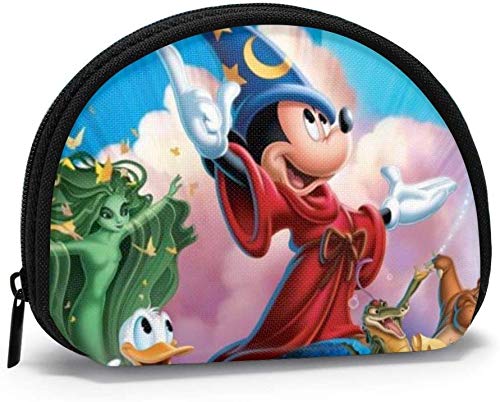 Bernice Winifred Ca-rtoon M-Ickey Mouse Coin Purse para mujer Shell Storage Bolsas de cosméticos para lápiz labial Keys Coins5-Black