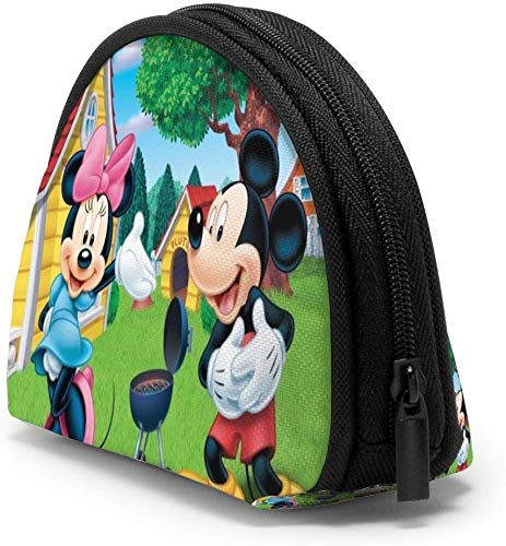 Bernice Winifred Ca-rtoon M-Ickey Mouse Coin Purse para mujer Shell Storage Bolsas de cosméticos para lápiz labial Keys Coins5-Black