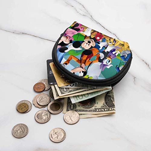 Bernice Winifred Ca-rtoon M-Ickey Mouse Coin Purse para mujer Shell Storage Bolsas de cosméticos para lápiz labial Keys Coins5-Black