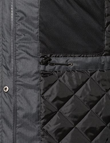 Berydale Parka para mujer con capucha y lazos para los pulgares, Gris, 38 (Talla del fabricante: M)