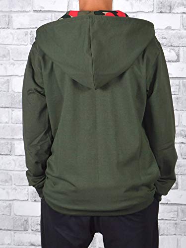 BEZLIT 30234 - Sudadera con capucha para niño Verde oliva. Tamaño de la cintura:100-105 cm