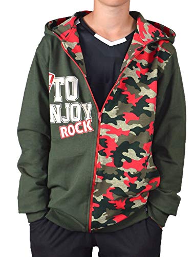 BEZLIT 30234 - Sudadera con capucha para niño Verde oliva. Tamaño de la cintura:100-105 cm