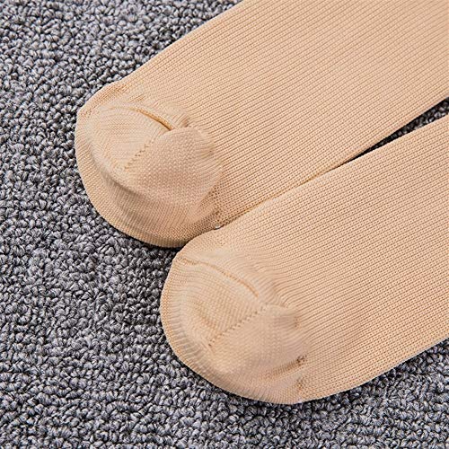 BGDRR 5 Pares de Calcetines de compresión graduada Calidad de circulación de presión Firme Medias de Alto Soporte ortopédico Calcetín de Manguera (Color : White)