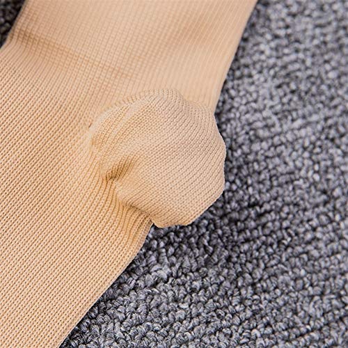 BGDRR 5 Pares de Calcetines de compresión graduada Calidad de circulación de presión Firme Medias de Alto Soporte ortopédico Calcetín de Manguera (Color : White)