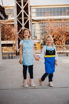 Bibbidi Boutique - Delantal reversible para disfraz de princesa, Hermanas de nieve, Azul real, azul claro., Talla única