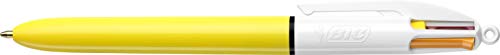 BIC 4 Colores Sun Retractable Bolígrafos retráctiles, punta media (1.0 mm), colores modernos, blíster de 1 unidad