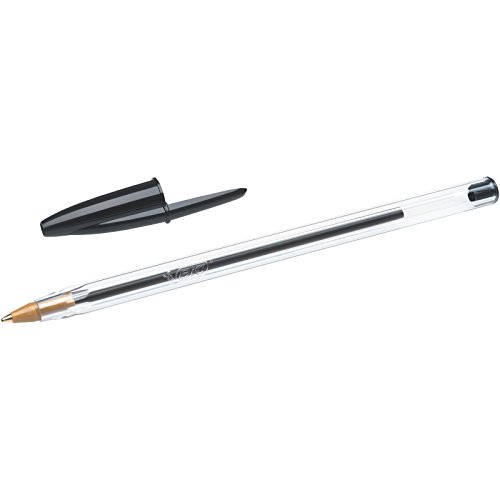 BIC Cristal Original - Bolígrafos punta media, 1.0 mm, Blíster de 10 unidades, Negro