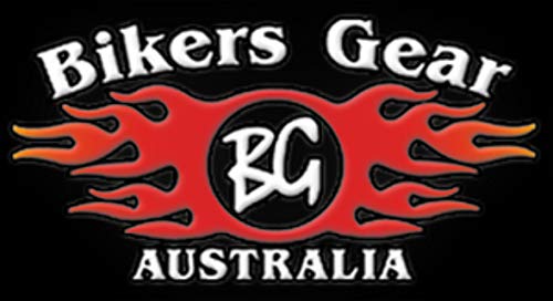 Bikers Gear Australia - Chaleco de piel para moto, color negro revolver, estilo Sons of Anarchy