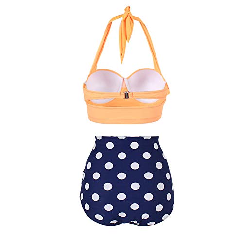 Bikini Lady Vendaje Traje De Baño Sexy Sling Cintura Alta Bikini De Canalé Conjunto Traje De Baño De Dos Piezas Ropa De Playa Bikini,H,M
