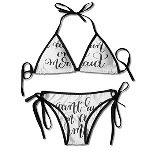 Bikini Set Pop Culture Pun Beach por Favor, Internet en Chistes Confianza Frase potenciadora Colores Brillantes