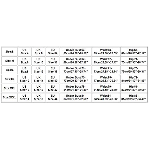 Bikinis Mujer 2019 Push up Sexy de Lunares de Playa Conjunto de Traje de BañO Estampado Bohemio BañAdores con Relleno Sujetador Tops y Braguitas Ropa de Playa vikinis riou (Blanco, XL)