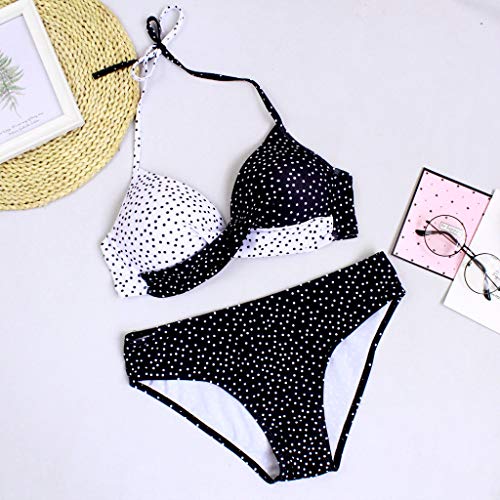 Bikinis Mujer 2020 Push up con Relleno Mujeres Sujetador Conjunto de Traje de BañO Coincidencia de Colores Bohemio BañAdores Ropa de Dos Piezas para Playa vikinis riou