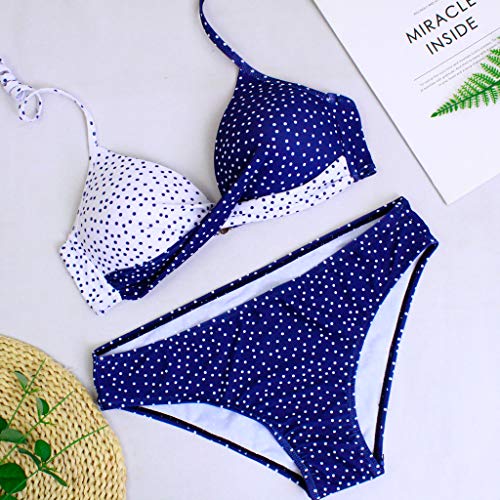 Bikinis Mujer 2020 Push up con Relleno Mujeres Sujetador Conjunto de Traje de BañO Coincidencia de Colores Bohemio BañAdores Ropa de Dos Piezas para Playa vikinis riou