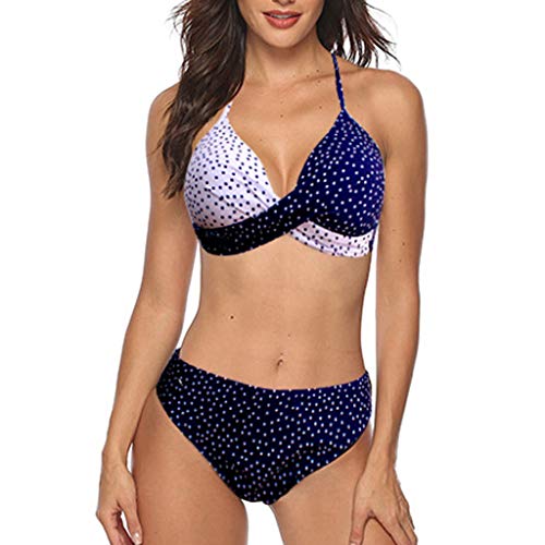 Bikinis Mujer 2020 Push up con Relleno Mujeres Sujetador Conjunto de Traje de BañO Coincidencia de Colores Bohemio BañAdores Ropa de Dos Piezas para Playa vikinis riou