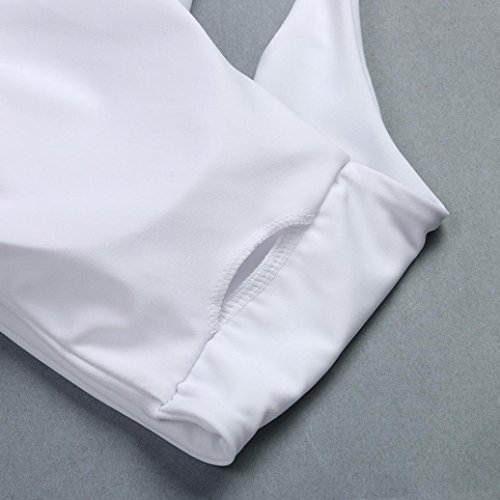 Bikinis Mujer Push up Familizo Bra Bikini Verano Tops y Braguitas Bikinis Conjuntos Bikini Mujer 2018 Ropa de baño Traje De Baño Push up Bikini Sexy Mujer Trajes de baño Mujer 2018 (L, Blanco)