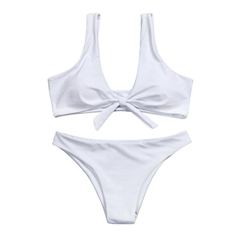 Bikinis Mujer Push up Familizo Bra Bikini Verano Tops y Braguitas Bikinis Conjuntos Bikini Mujer 2018 Ropa de baño Traje De Baño Push up Bikini Sexy Mujer Trajes de baño Mujer 2018 (L, Blanco)
