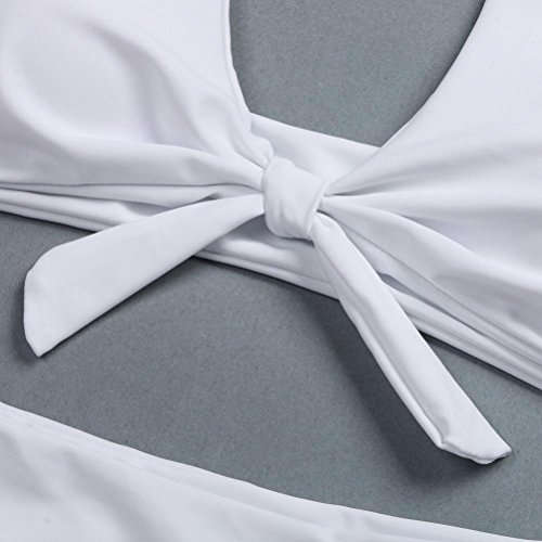 Bikinis Mujer Push up Familizo Bra Bikini Verano Tops y Braguitas Bikinis Conjuntos Bikini Mujer 2018 Ropa de baño Traje De Baño Push up Bikini Sexy Mujer Trajes de baño Mujer 2018 (L, Blanco)