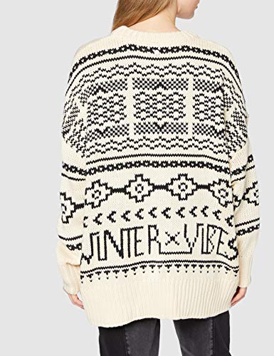 BILLABONG Fall Fever Jersey, Blanco (Antique White 4409), One Size (Tamaño del Fabricante: M/L) para Mujer