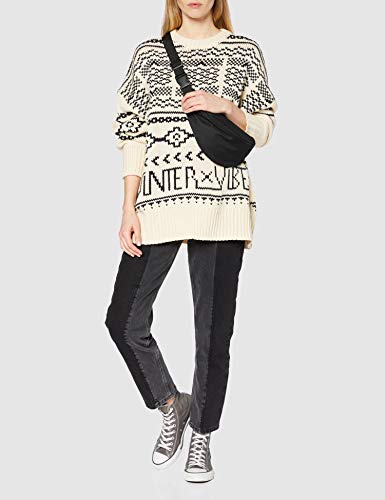 BILLABONG Fall Fever Jersey, Blanco (Antique White 4409), One Size (Tamaño del Fabricante: M/L) para Mujer