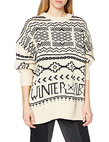 BILLABONG Fall Fever Jersey, Blanco (Antique White 4409), One Size (Tamaño del Fabricante: M/L) para Mujer